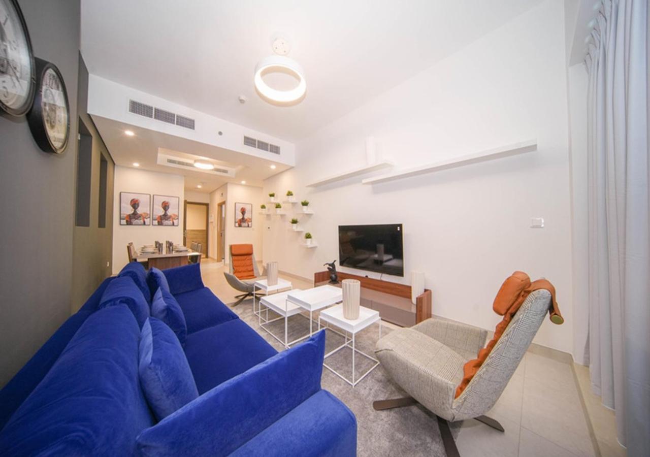Elegant 2Br View With Rooftop Pool The Bay Dubaj Exteriér fotografie