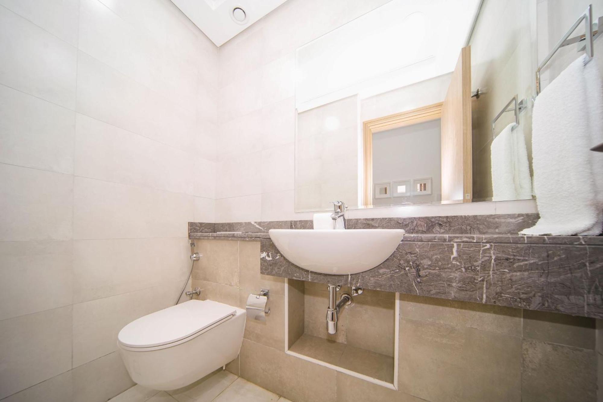 Elegant 2Br View With Rooftop Pool The Bay Dubaj Exteriér fotografie