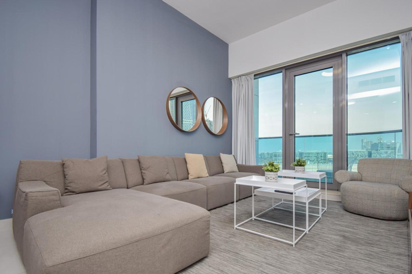 Elegant 2Br View With Rooftop Pool The Bay Dubaj Exteriér fotografie
